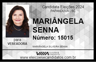 Candidato MARIÂNGELA SENNA 2024 - PAPANDUVA - Eleições