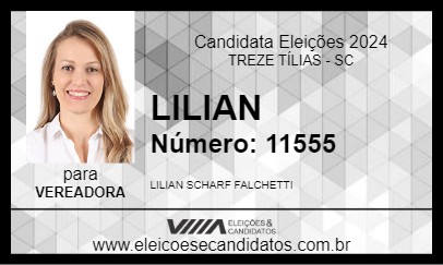 Candidato LILIAN 2024 - TREZE TÍLIAS - Eleições