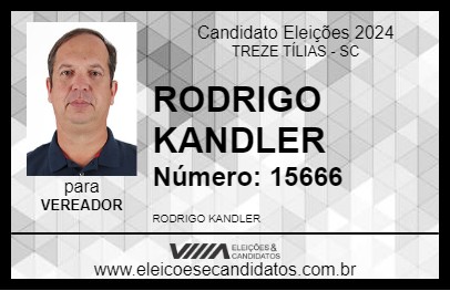 Candidato RODRIGO KANDLER 2024 - TREZE TÍLIAS - Eleições