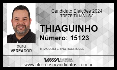 Candidato THIAGUINHO 2024 - TREZE TÍLIAS - Eleições