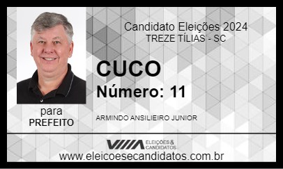 Candidato CUCO 2024 - TREZE TÍLIAS - Eleições