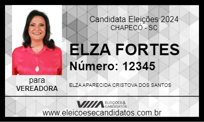 Candidato ELZA FORTES 2024 - CHAPECÓ - Eleições