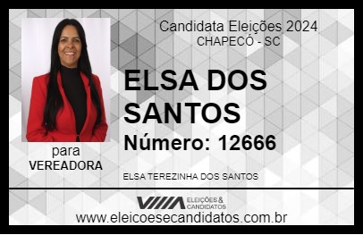 Candidato ELSA DOS SANTOS 2024 - CHAPECÓ - Eleições