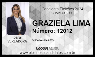 Candidato GRAZIELA  LIMA 2024 - CHAPECÓ - Eleições