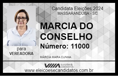 Candidato MARCIA DO CONSELHO 2024 - MASSARANDUBA - Eleições