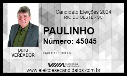 Candidato PAULINHO 2024 - RIO DO OESTE - Eleições