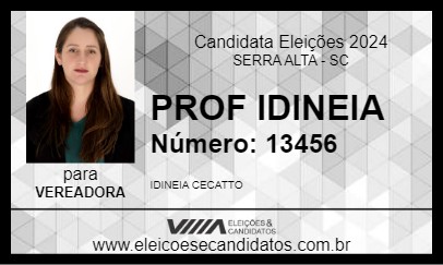 Candidato PROF IDINEIA 2024 - SERRA ALTA - Eleições