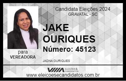 Candidato JAKE OURIQUES 2024 - GRAVATAL - Eleições