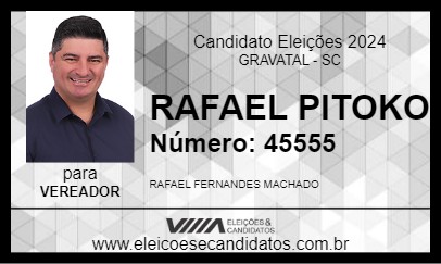 Candidato RAFAEL PITOKO 2024 - GRAVATAL - Eleições