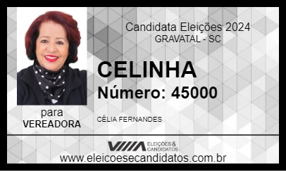 Candidato CELINHA 2024 - GRAVATAL - Eleições