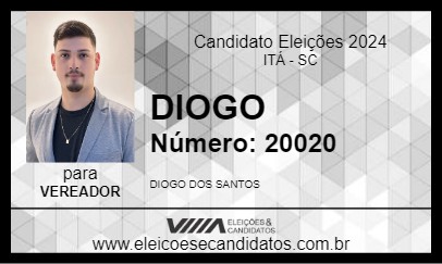 Candidato DIOGO 2024 - ITÁ - Eleições