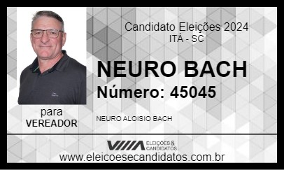 Candidato NEURO BACH 2024 - ITÁ - Eleições