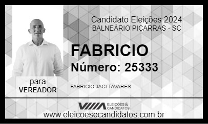 Candidato FABRICIO 2024 - BALNEÁRIO PIÇARRAS - Eleições