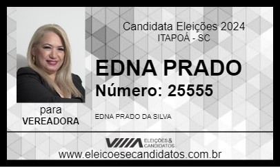 Candidato EDNA PRADO 2024 - ITAPOÁ - Eleições