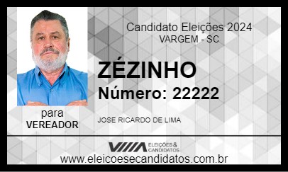 Candidato ZÉZINHO 2024 - VARGEM - Eleições