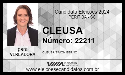 Candidato CLEUSA 2024 - PERITIBA - Eleições