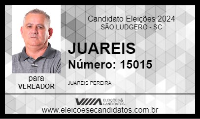 Candidato JUAREIS 2024 - SÃO LUDGERO - Eleições