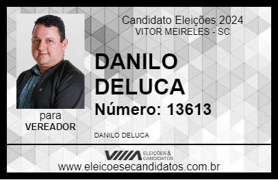 Candidato DANILO DELUCA 2024 - VITOR MEIRELES - Eleições