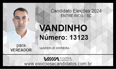 Candidato VANDINHO 2024 - ENTRE RIOS - Eleições