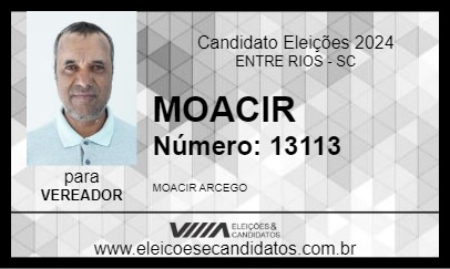 Candidato MOACIR 2024 - ENTRE RIOS - Eleições