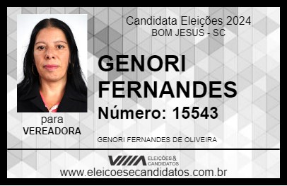 Candidato GENORI FERNANDES 2024 - BOM JESUS - Eleições