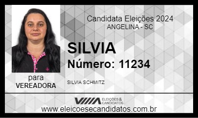 Candidato SILVIA SCHMITZ 2024 - ANGELINA - Eleições