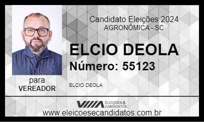 Candidato DEOLA 2024 - AGRONÔMICA - Eleições