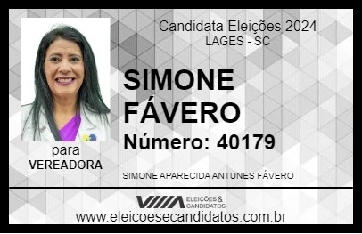 Candidato SIMONE FÁVERO 2024 - LAGES - Eleições