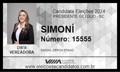 Candidato SIMONÍ 2024 - PRESIDENTE GETÚLIO - Eleições