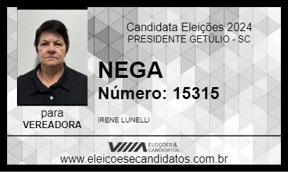 Candidato NEGA 2024 - PRESIDENTE GETÚLIO - Eleições