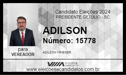 Candidato ADILSON 2024 - PRESIDENTE GETÚLIO - Eleições