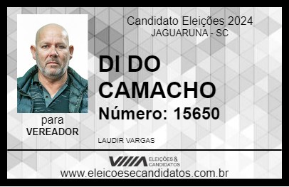 Candidato DI DO CAMACHO 2024 - JAGUARUNA - Eleições