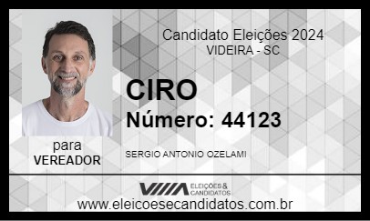 Candidato CIRO 2024 - VIDEIRA - Eleições