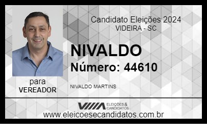 Candidato NIVALDO 2024 - VIDEIRA - Eleições