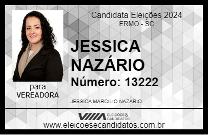 Candidato JESSICA NAZÁRIO 2024 - ERMO - Eleições