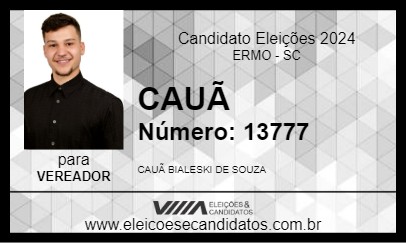 Candidato CAUÃ 2024 - ERMO - Eleições