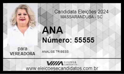 Candidato ANA 2024 - MASSARANDUBA - Eleições