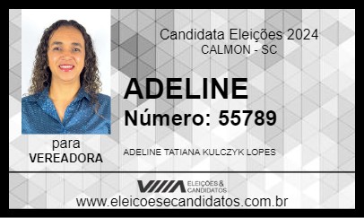 Candidato ADELINE 2024 - CALMON - Eleições