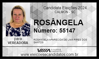 Candidato ROSÂNGELA 2024 - CALMON - Eleições