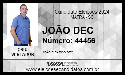 Candidato JOÃO DEC 2024 - MAFRA - Eleições