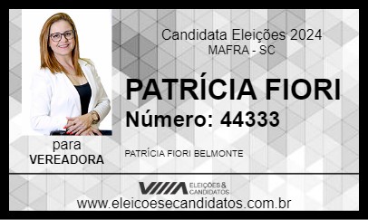 Candidato PATRÍCIA FIORI 2024 - MAFRA - Eleições