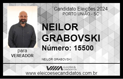 Candidato NEILOR GRABOVSKI 2024 - PORTO UNIÃO - Eleições