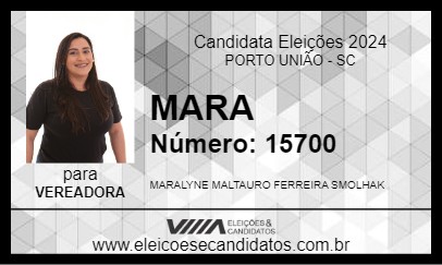 Candidato MARA 2024 - PORTO UNIÃO - Eleições