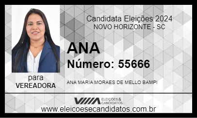 Candidato ANA 2024 - NOVO HORIZONTE - Eleições