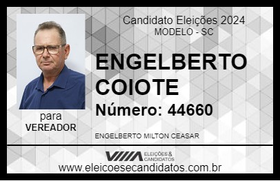 Candidato ENGELBERTO COIOTE 2024 - MODELO - Eleições