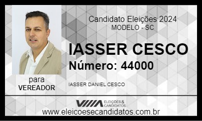 Candidato IASSER CESCO 2024 - MODELO - Eleições