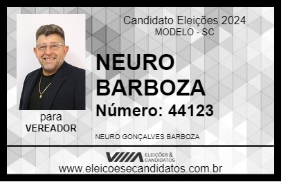 Candidato NEURO BARBOZA 2024 - MODELO - Eleições