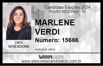 Candidato MARLENE VERDI 2024 - POUSO REDONDO - Eleições