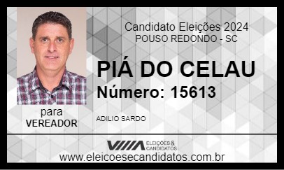 Candidato PIÁ DO CELAU 2024 - POUSO REDONDO - Eleições