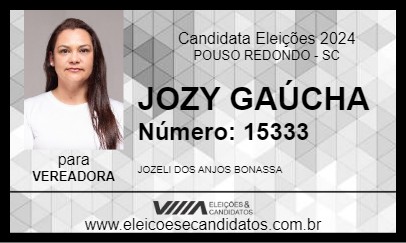 Candidato JOZY GAÚCHA 2024 - POUSO REDONDO - Eleições